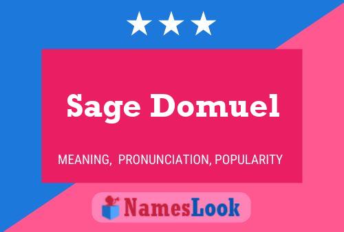 ملصق اسم Sage Domuel