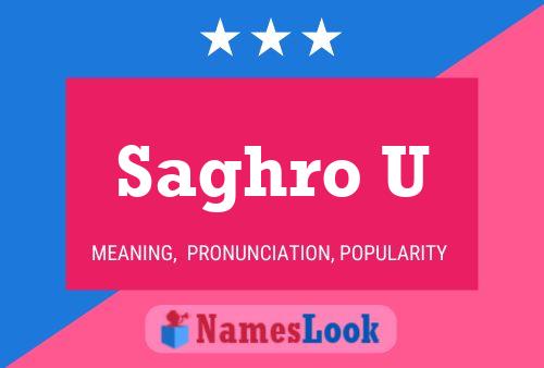 ملصق اسم Saghro U