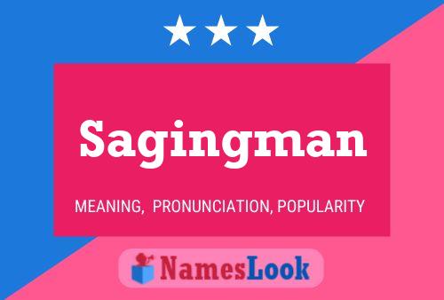 ملصق اسم Sagingman