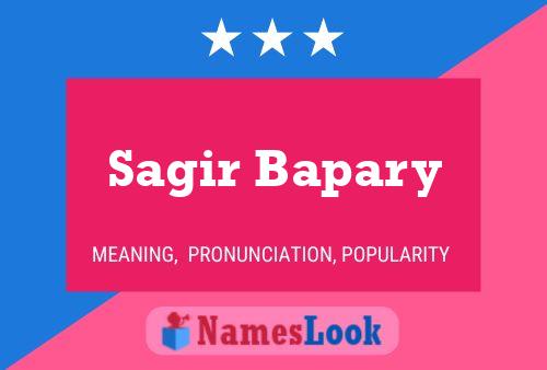 ملصق اسم Sagir Bapary