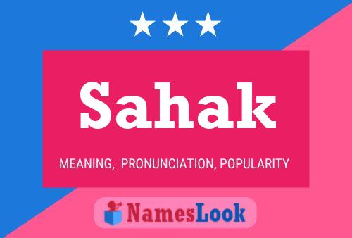 ملصق اسم Sahak