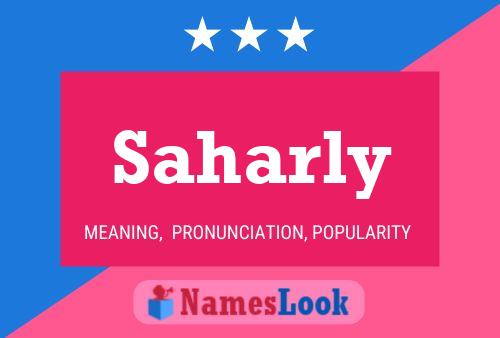 ملصق اسم Saharly