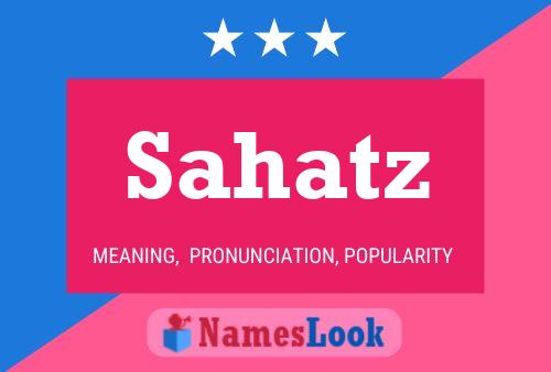 ملصق اسم Sahatz