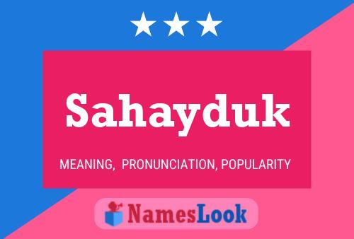 ملصق اسم Sahayduk