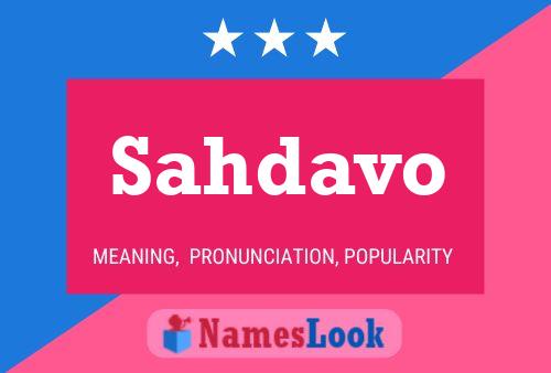 ملصق اسم Sahdavo