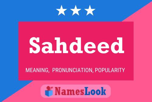 ملصق اسم Sahdeed