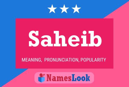 ملصق اسم Saheib