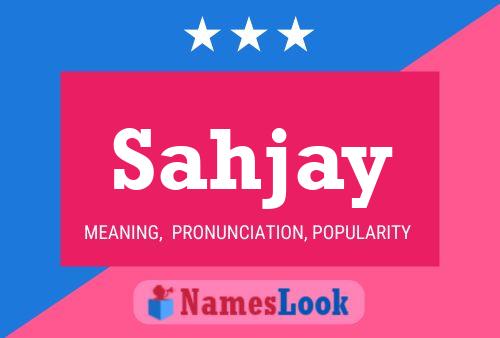 ملصق اسم Sahjay