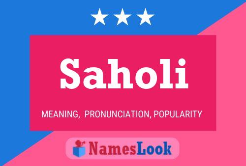 ملصق اسم Saholi