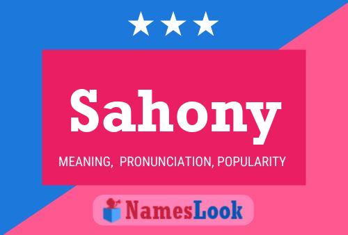 ملصق اسم Sahony