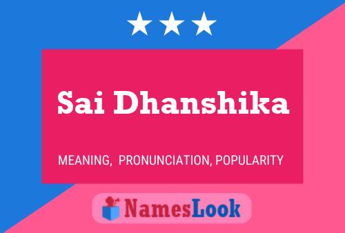 ملصق اسم Sai Dhanshika