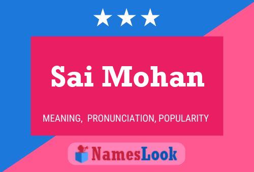 ملصق اسم Sai Mohan