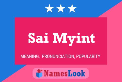 ملصق اسم Sai Myint