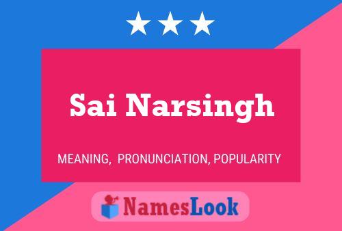 ملصق اسم Sai Narsingh