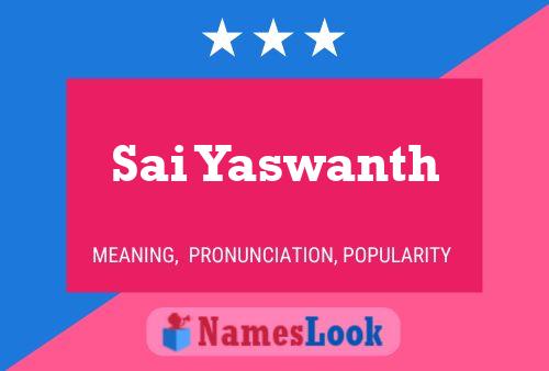 ملصق اسم Sai Yaswanth