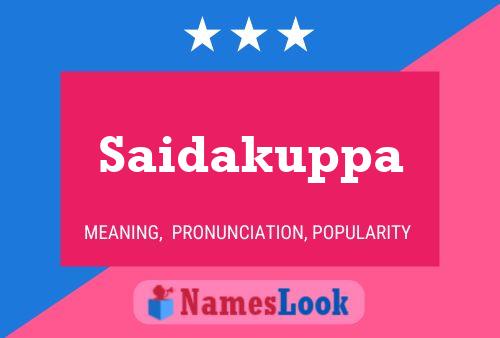 ملصق اسم Saidakuppa