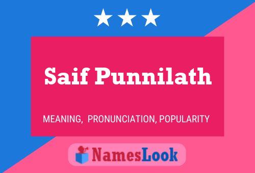 ملصق اسم Saif Punnilath