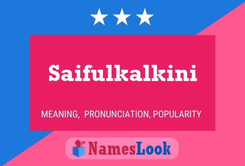 ملصق اسم Saifulkalkini