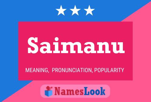 ملصق اسم Saimanu