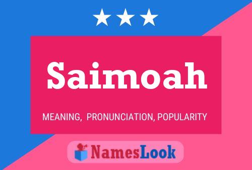 ملصق اسم Saimoah