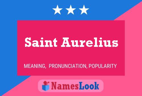 ملصق اسم Saint Aurelius