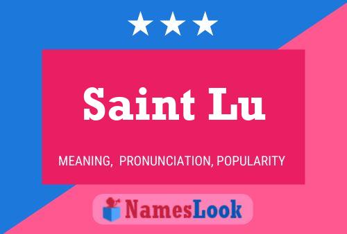 ملصق اسم Saint Lu