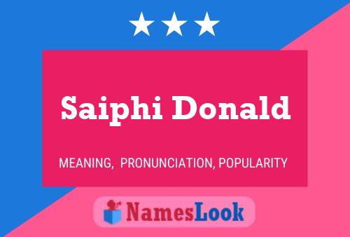 ملصق اسم Saiphi Donald