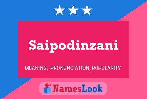 ملصق اسم Saipodinzani