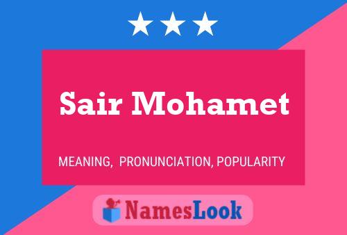 ملصق اسم Sair Mohamet