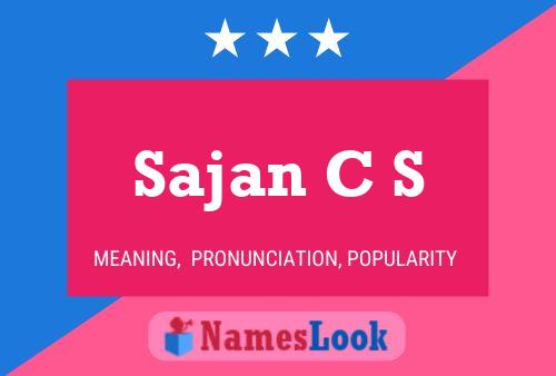 ملصق اسم Sajan C S