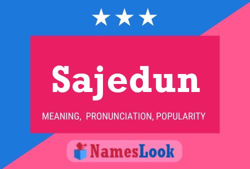 ملصق اسم Sajedun