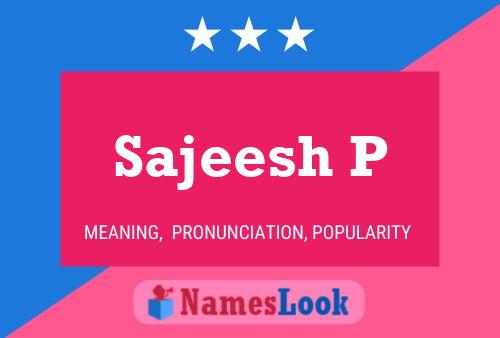 ملصق اسم Sajeesh P