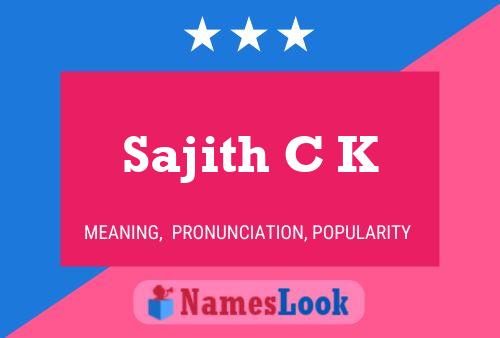 ملصق اسم Sajith C K