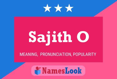 ملصق اسم Sajith O