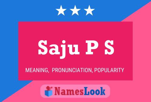 ملصق اسم Saju P S