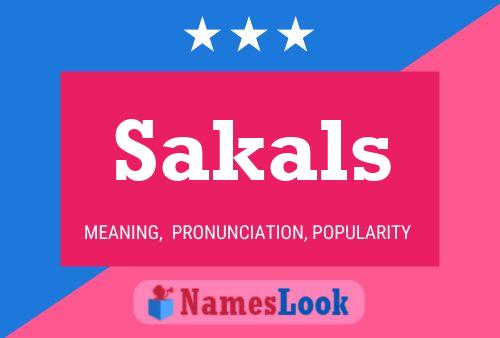 ملصق اسم Sakals