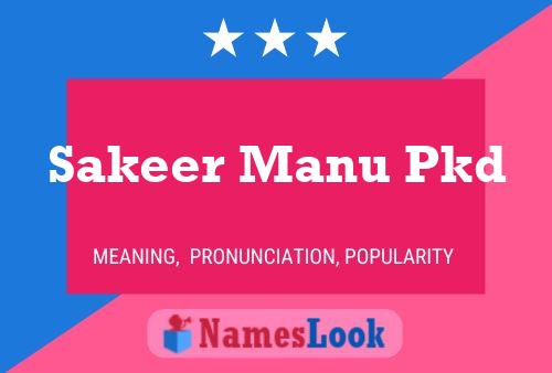 ملصق اسم Sakeer Manu Pkd