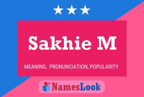 ملصق اسم Sakhie M