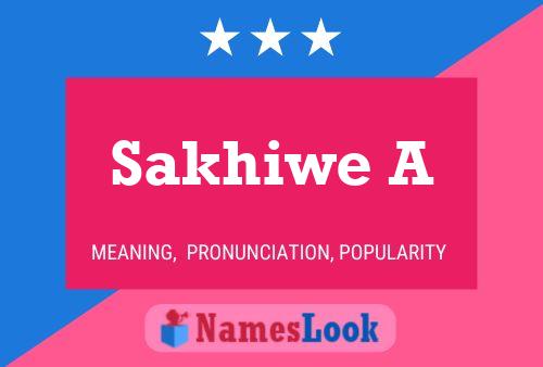 ملصق اسم Sakhiwe A