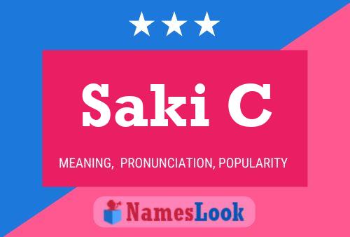 ملصق اسم Saki C