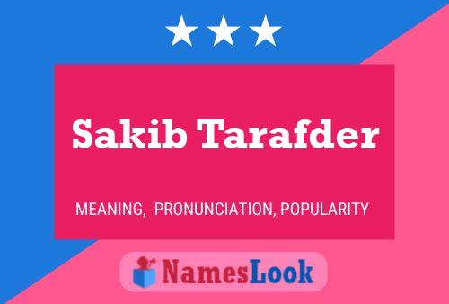 ملصق اسم Sakib Tarafder