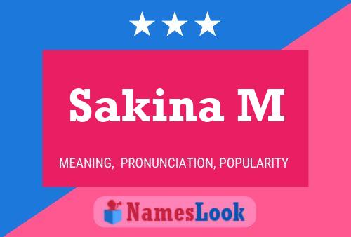 ملصق اسم Sakina M