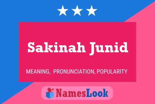 ملصق اسم Sakinah Junid