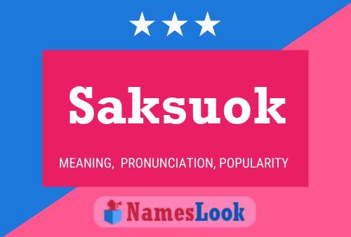 ملصق اسم Saksuok