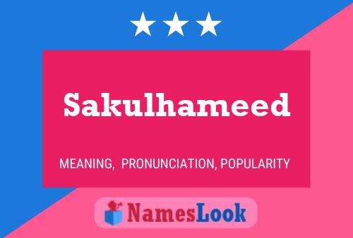 ملصق اسم Sakulhameed