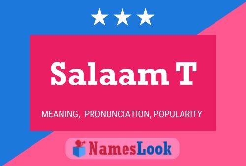 ملصق اسم Salaam T