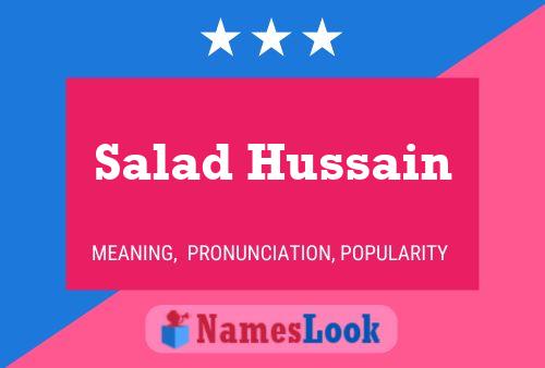 ملصق اسم Salad Hussain