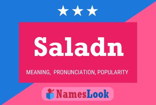 ملصق اسم Saladn