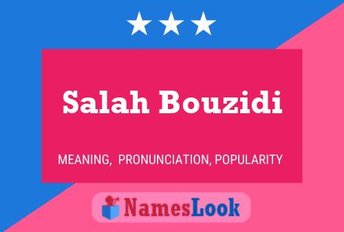 ملصق اسم Salah Bouzidi