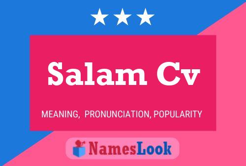 ملصق اسم Salam Cv